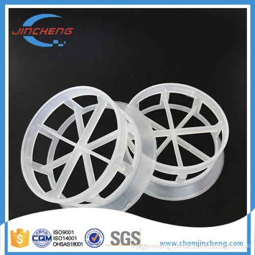 White PP Plastic Cascade Mini Ring Plastic Random Packing for Petrochemical Industrial